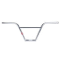 Salt Plus HQ 4 Piece Bars (22.2mm Clamp) BMX handlebars, crafted from durable chromoly with a crossbar design and featuring a sticker on the left side, are shown against a plain white background.