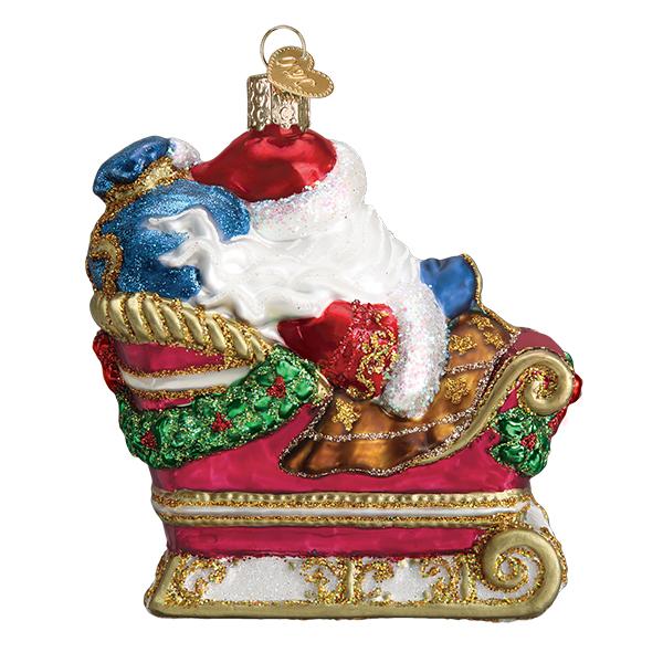Santa in Sleigh Ornament - Old World Christmas