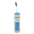 The SD and Meybo Water Bottles With Straw (2026 Colours) feature a clear 700ml design, blue markings, a blue screw-on lid, and a flexible straw with bite valve—ideal for on-the-go hydration.
