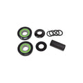 The Sealed USA 19mm Bottom Bracket includes two green-ring sealed bearings, a splined cylinder, washers, and circular spacers—all arranged on a white background.