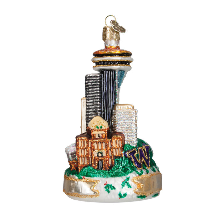 Seattle Skyline Ornament for Christmas Tree