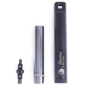 The Shadow Mini Tool is showcased on a white background, featuring a black handle, silver extension with size markings, and a small black attachment.