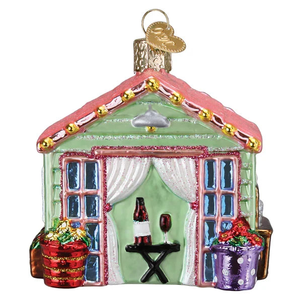 She Shed Ornament Old World Christmas Back View