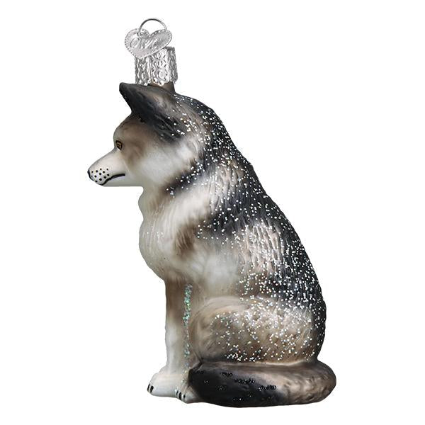 Sitting Wolf Ornament - Old World Christmas