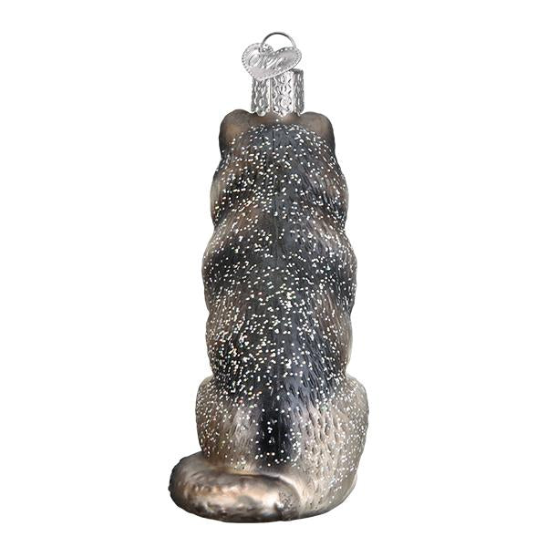 Sitting Wolf Ornament - Old World Christmas
