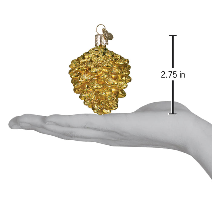 Small Gold Pine Cone Ornament - Old World Christmas
