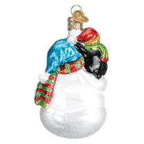 Snowman with Penguin Pal Ornament - Old World Christmas