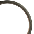 A close-up of the Spectre V3 Carbon Fiber 451 28H Brakeless Rim, showcasing its textured, circular unidirectional finish against a white background.