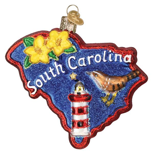 State of South Carolina Christmas tree ornament