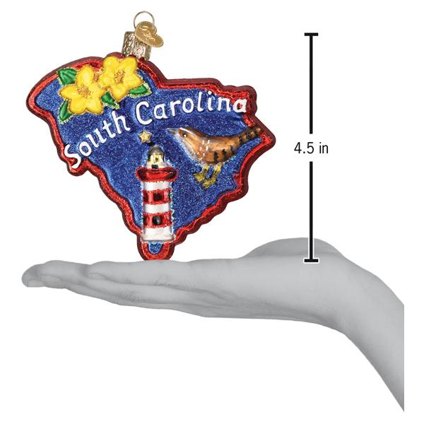 State of South Carolina Christmas tree ornament