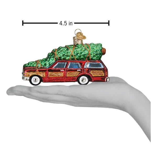 Station Wagon With Tree Ornament - Old World Christmas