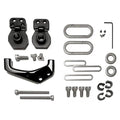 Staystrong V5 Dropout disc Hanger Kit components—including assorted metal fasteners, brackets, screws, washers, and a 10mm dropout replacement—arranged neatly on a white background.