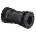 The T47 Internal 24mm 85.5mm Bottom Bracket, designed for bicycles, is shown in black with visible threads and markings against a white background.