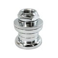 Close-up of a shiny Tange AW-27 Threaded 1 Inch BMX Push In Headset—an iconic component for securing your bike’s fork to the frame, ideal for any Old School BMX build.