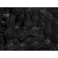 Close-up of overlapping Taya 410B Chains (1/8 Inch), highlighting their robust links and rivets in a repeating pattern that demonstrates impressive tensile strength.