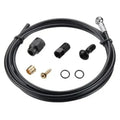 Tektro/TRP Banjo Disc Brake Hose kit, featuring connectors, fittings, and O-rings, displayed on a white background.