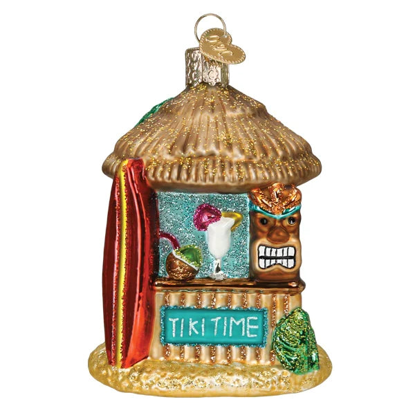 Tiki Hut, Old World Christmas Ornament