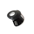The Tree Bicycle Co DS Hub Guard is a black metal bike part featuring a circular opening and "TREE BICYCLE CO" text on the side. This Chro-Mo hub guard enhances durability, fitting most hubs for seamless integration with your ride.