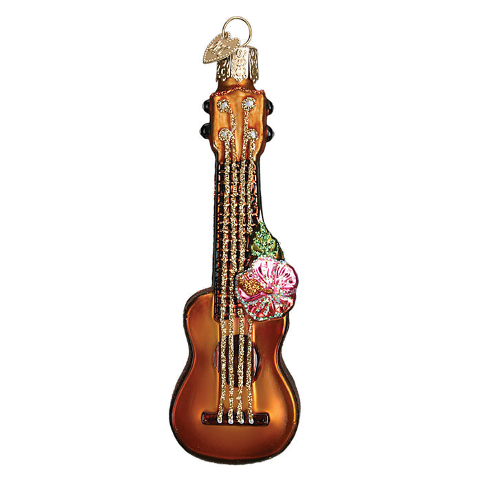 Glass Ukulele Ornament for Christmas Tree