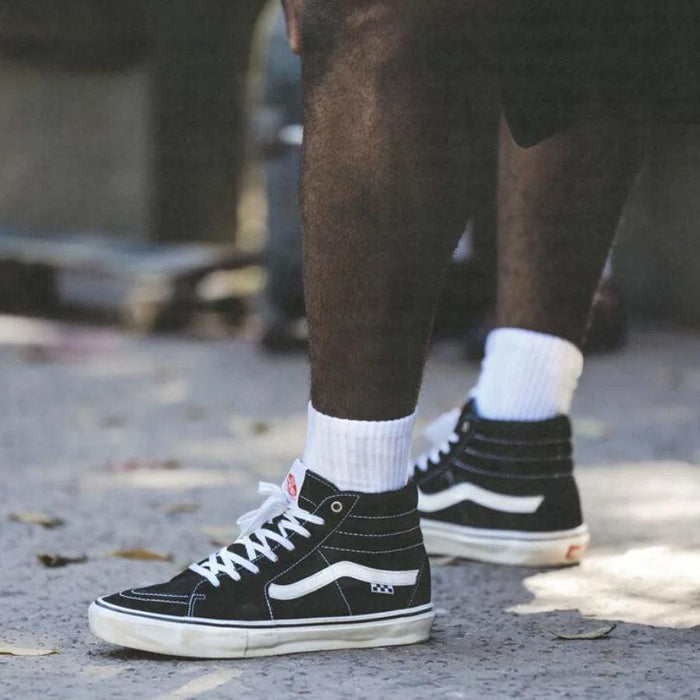 Vans Pro Skate Classics Sk8-Hi Shoes - Black/White footwear advancements.