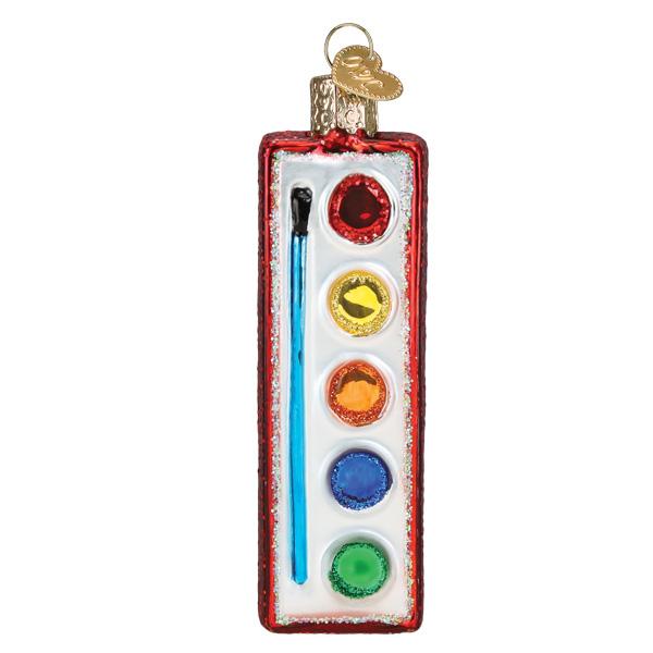 Old World Christmas Watercolor Palette Christmas Tree Ornament