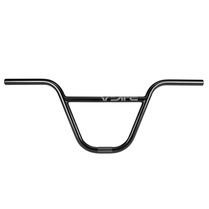 The Wethepeople ARC (Murray Loubser) Bars / OS 25.4mm Clamp is a black BMX street handlebar featuring a crossbar and a white front logo, crafted from durable 4130 chromoly and shown against a white background. This signature handlebar combines style and strength for an authentic ride.