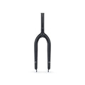 Wethepeople Audio 22 Inch Forks with straight blades, featuring a steerer tube on top, integrated crown race for added durability, and two CNC dropout detail for precise 22" wheel attachment at the bottom.