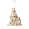 Jim Shore White Woodland Santa Christmas Tree Ornament