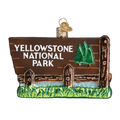 Yellowstone National Park Glass Ornament  36173