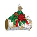 Yule Log Ornament for Christmas Tree